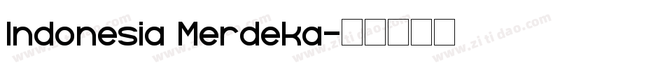 Indonesia Merdeka字体转换